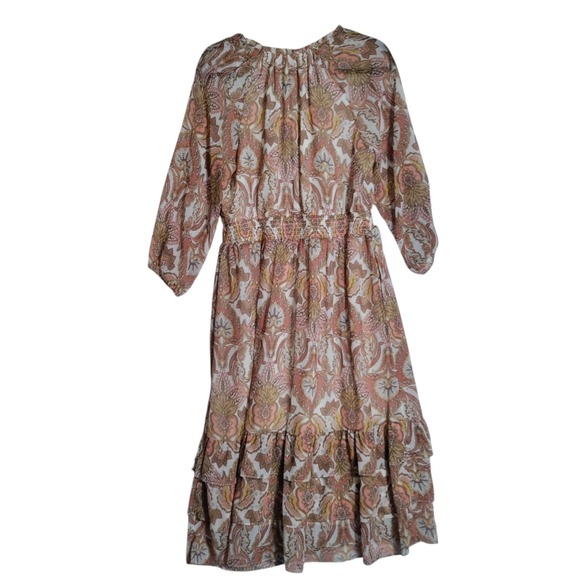 Soft Surroundings Betsey Midi Dress Size Small 3/4 Sleeve - Picture 2 of 7